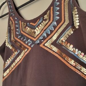 Express Grey Sequined Dress